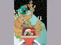 Забавна Коледна Картичка