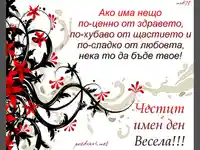 Честит имен ден Весела!