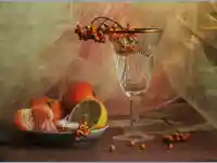 Чаша с воал плодове!