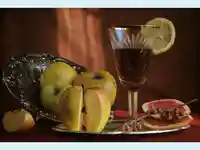 Вино с ябълки  лимон