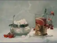 Здравословна наздравица в стакан!