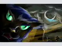 Картичка рисувана страшен ужасяващ котарак!