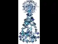 Коледна анимирана картичка-нощна синя магия!