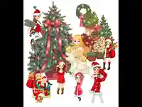 Коледна анимирана картичка!Радостно посрещане на Новата Година!