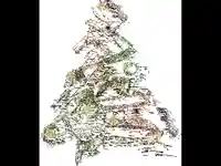 Коледна анимирана картичка!Светеща елха!
