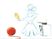 Баба марта с шеговито намигване!