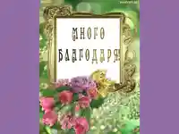 Много Благодаря!
