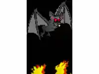 halloween картичка с анимиран прилеп