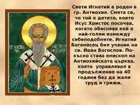 Биография на свети Игнатий.