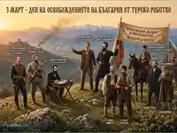 Български национални герои и Освобождението на България от турско робство на 3 март.