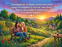Картичка за приятелство: Вино, залез и искрена благодарност