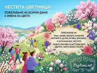 Красива картичка за Цветница