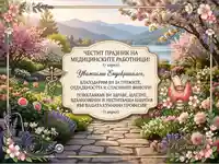Поздравителна картичка за Деня на лекаря - Ендокринолог