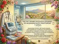 Поздравителна картичка за лекар по дентална медицина