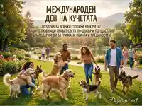 Международен ден на кучетата: Щастливи стопани и техните любимци се наслаждават на слънчев ден в парка.