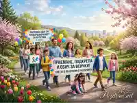 Световен ден за информираност за аутизма: Приемане, подкрепа и обич за всички в красив пролетен парк.