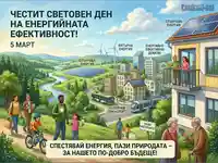 5 март: Световен ден на енергийната ефективност – пестим енергия, пазим природата за по-добро бъдеще.