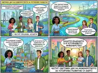 Инженери празнуват Световния ден на инженерството, показвайки устойчиви иновации за зелено бъдеще.