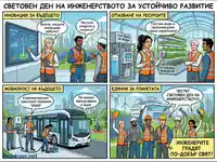 Инженери за устойчиво бъдеще: чиста енергия, ресурси, мобилност и по-добър свят.