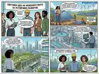 Инженери за устойчиво бъдеще: чиста енергия, умни градове и управление на ресурси.