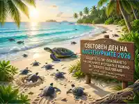 Световен ден на костенурките 2026: Костенурки на тропически плаж с призив за опазване на природата.