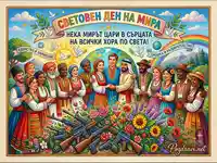 Световен ден на мира: Хора от всички народи празнуват единството, заменяйки оръжията с цветя и надежда.