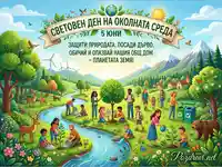 Световен ден на околната среда: Засаждане, почистване и рециклиране за по-зелена планета.