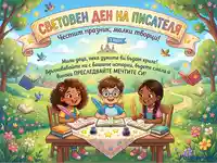 Световен ден на писателя (3 март): Деца творци пишат с вдъхновение сред приказна природа.