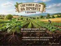 Световен ден на почвите: Опазване за живот, храна, биоразнообразие и устойчиво бъдеще.