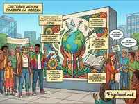 Световен ден на правата на човека: Хора от всички възрасти се обединяват за универсални права и равенство.