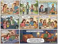 Един ден от живота на любящо семейство, отбелязващ Световния ден на родителите с грижа, подкрепа и щастливи моменти.