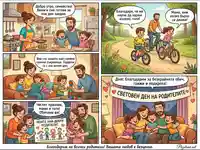 Семейна идилия: Празник на родителската любов и детската благодарност през целия ден.