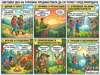 Предимства на туризма сред природата: здраве, релакс, приключения и споделени моменти за Световния ден на туризма.
