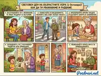 Как да почитаме и радваме възрастните хора: 5 идеи за Световния ден на възрастните хора.