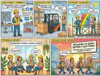 Безопасност и здраве на работното място: Комикс за един успешен ден