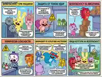 Безопасност на работното място: Уроци от Happy Tree Friends за защита от опасности и предотвратяване на инциденти.