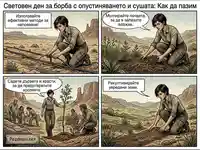 Световен ден за борба с опустиняването: Начини за опазване на земята от суша и ерозия.