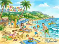 Лятна ваканция на плаж Слънчев бряг: Семейни забавления и морски приключения под слънцето.