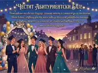 Честит Абитуриентски Бал! Поздравителна картичка