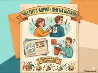 Честит 1 април: История и традиции на Деня на шегата в забавна картичка