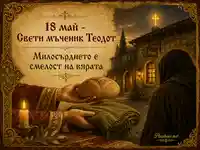 Свети мъченик Теодот на 18 май с послание за милосърдие, вяра и духовна грижа