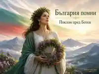 България помни Христо Ботев с венец, трибагреник и тържествен планински пейзаж