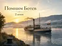 Помним Ботев на 2 юни с парахода Радецки и българското знаме