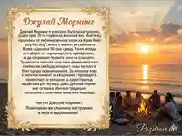 Картичка за Джулай Морнинг с историята на празника