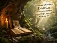 Духовна картичка за имен ден на Йоаким със Св. Диомид