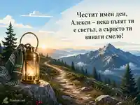 Имен ден на Алекси с фенер и изгрев над Рила