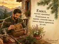 Топла планинска картичка за имен ден на Емил – 8 август