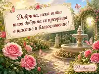 Розова картичка за Св. Пантелеймон и Светите Седмочисленици