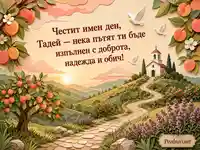 Имен ден на Тадей с път към бял параклис