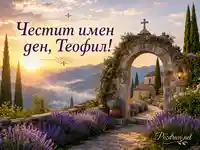 Планинска манастирска картичка за имен ден на Теофил